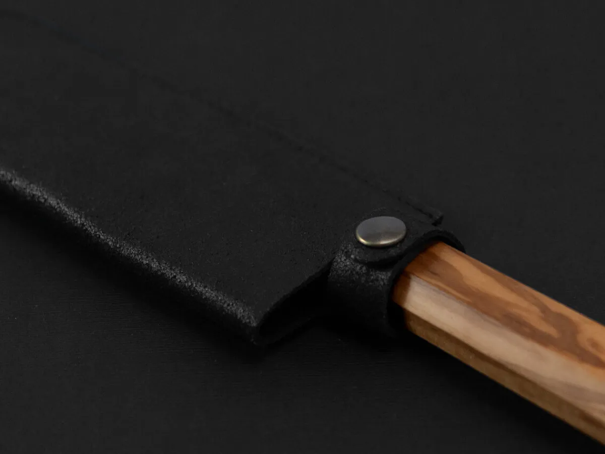 ORYOKI Messerhülle Santoku 185, Leder Vintage schwarz* Messer-Zubehör