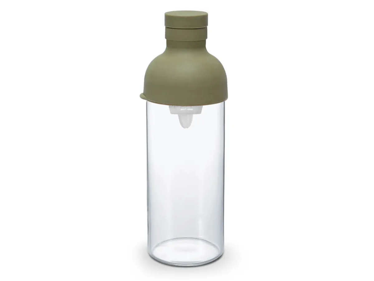 ORYOKI Teeflasche mit Sieb, HARIO Filter in Bottle, 300 ml, grün* Mizudashi (Tee Kalt Aufgießen)